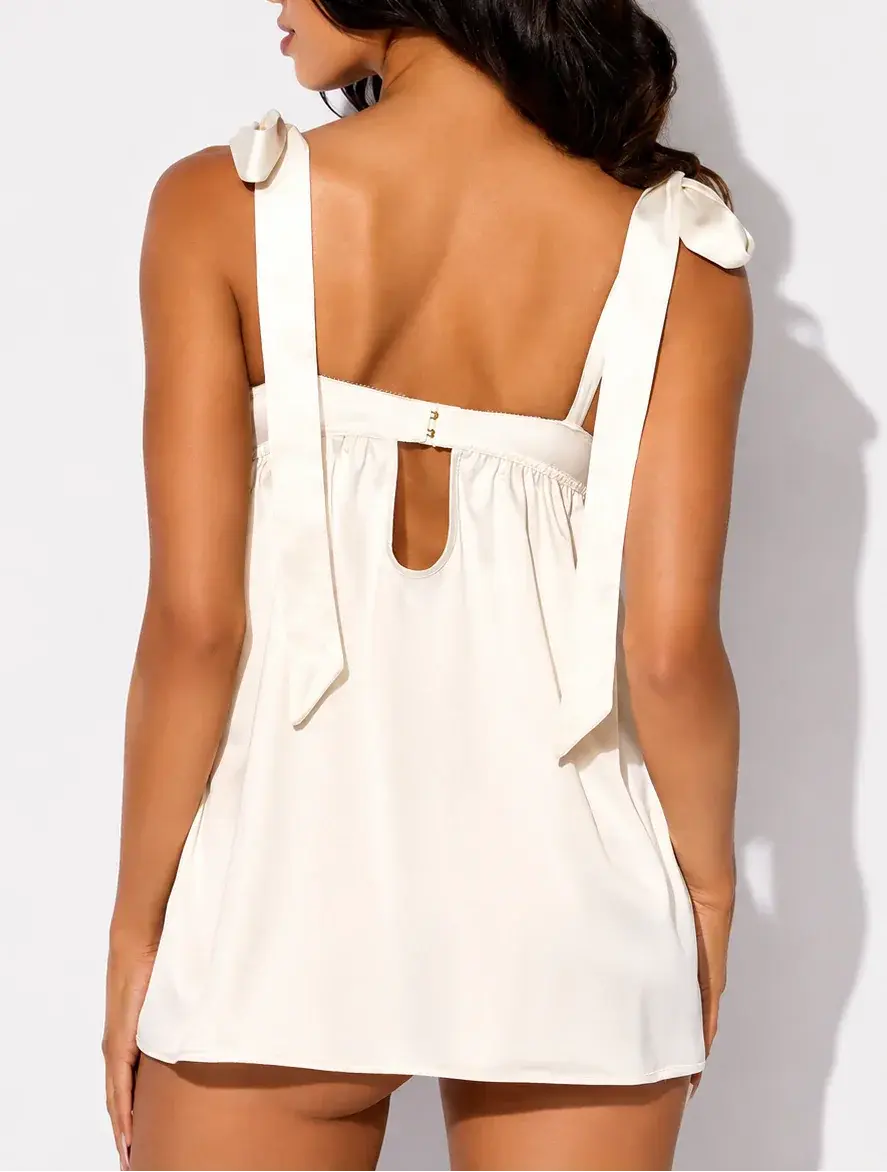 Satin & Lace Baby Doll Intimate Dress MAISON KIRA