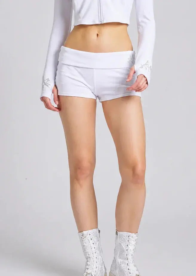 Fairy Light Track Micro Shorts MAISON KIRA