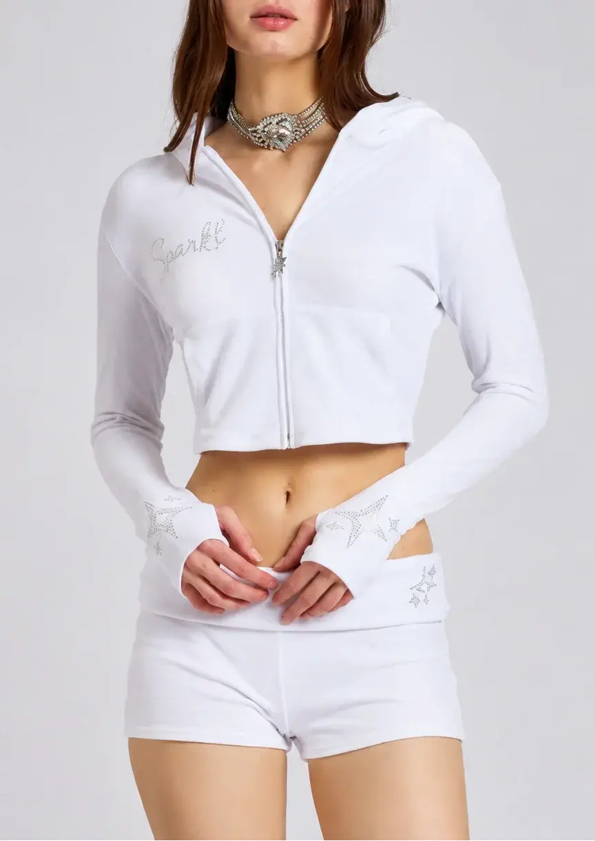 Fairy Light Track Micro Shorts MAISON KIRA